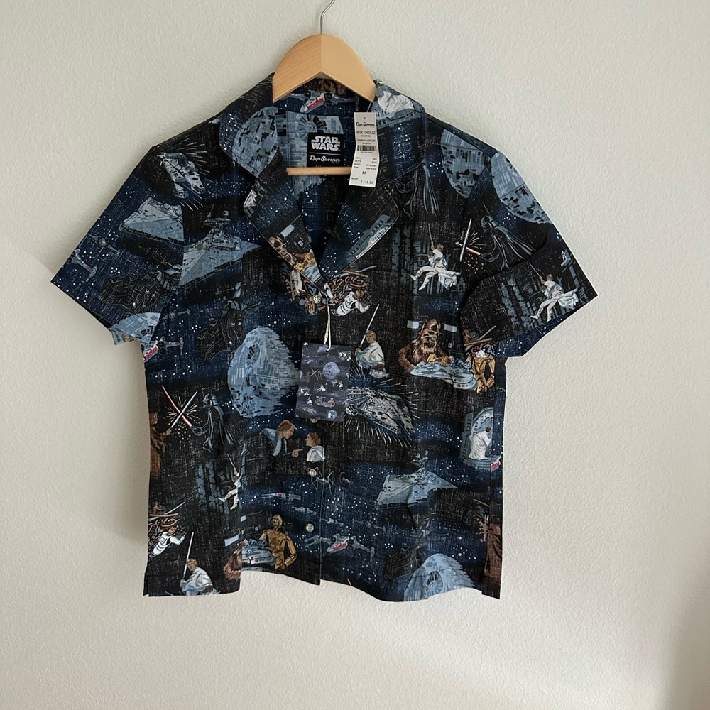 Reyn Spooner Star Wars Death Star Shirt Medium New With Tags